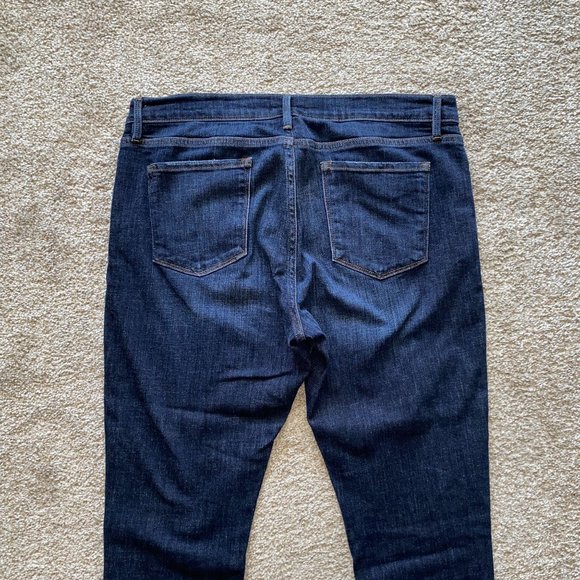 FRAME Le Garcon Crop Comfort Stretch Blue Jean Plus Size 33 - Picture 4 of 9
